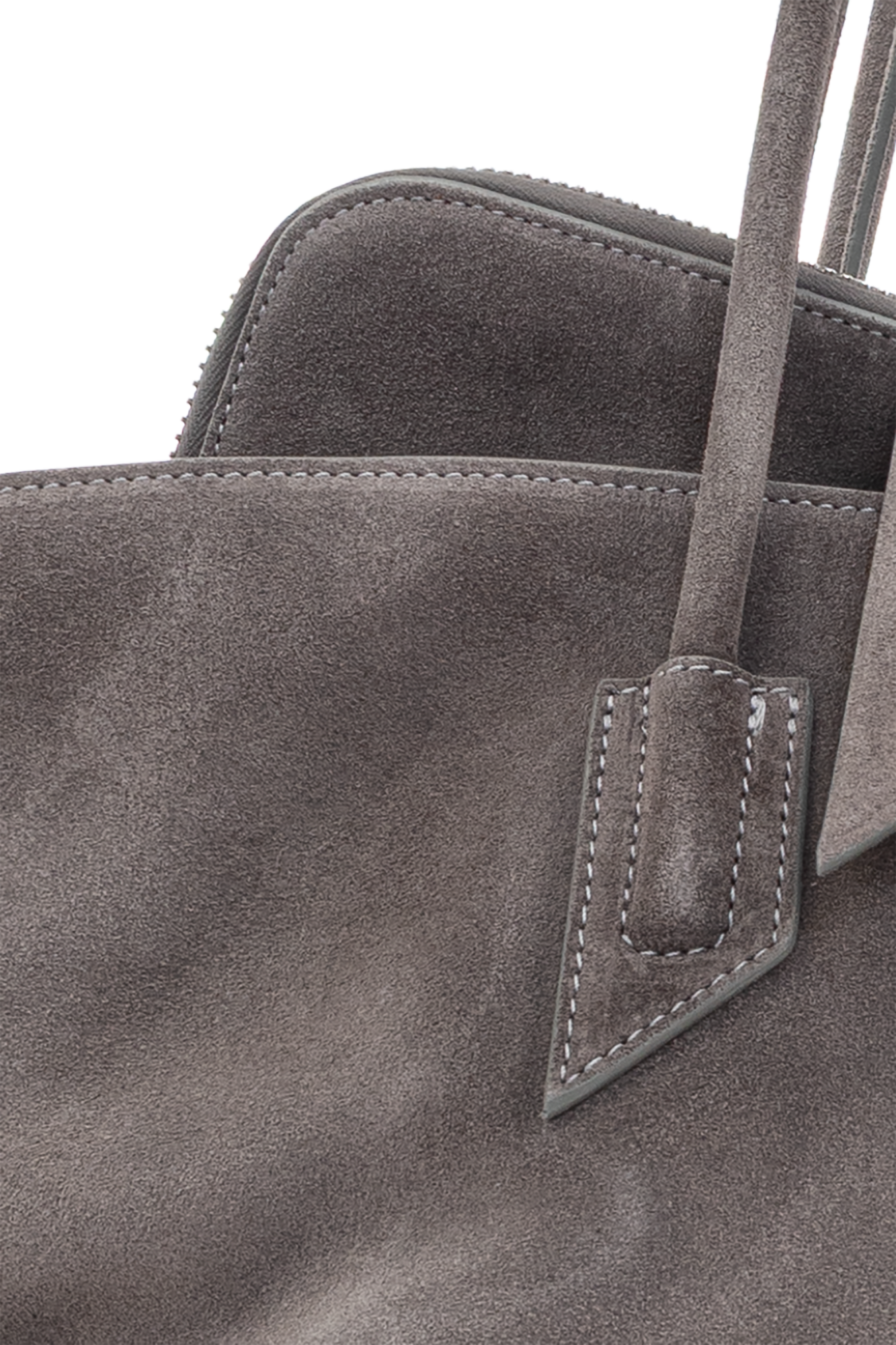 バッグ・カバンその他 The Attico La Passeggiata Medium bag in grey suede La Passeggiata Medium'' dark grey top handle for Women | THE